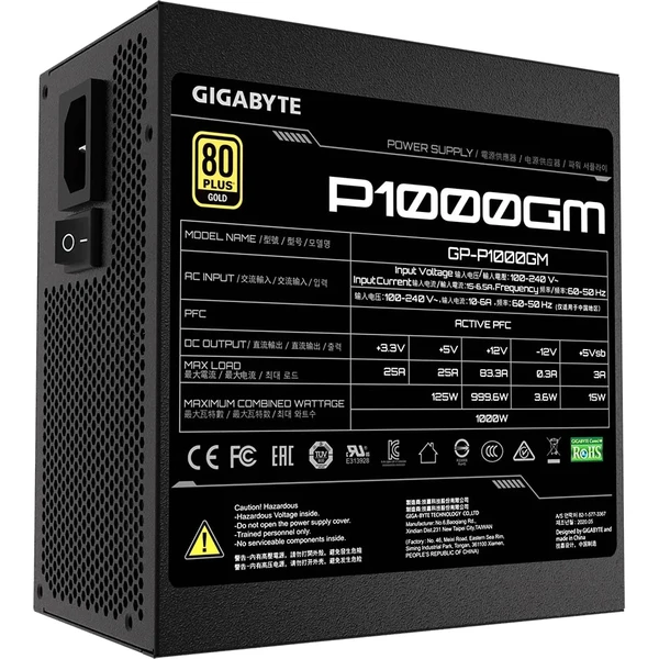 GIGABYTE UD1000GM PG5 (rev. 2.0) 1000W - Zdroje - Obrázok RAJ4100501