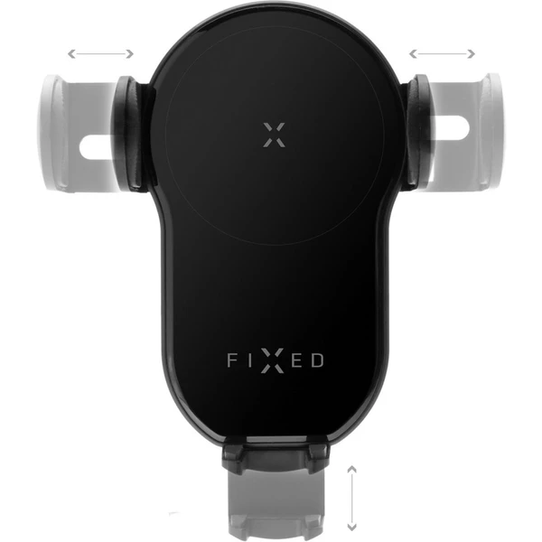 FIXED Matic XL držiak do auta s bezdrôtovým nabíjaním čierny - Držiaky - Obrázok RB8M100501