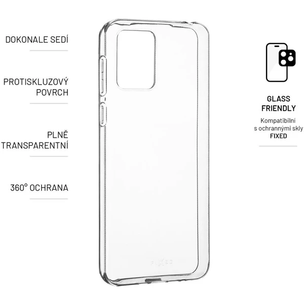 FIXED TPU kryt Motorola Moto E13 číre - Puzdra - Obrázok RBF3000601