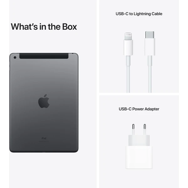 Apple iPad 10,2" 256GB Wi-Fi + Cellular vesmírne šedý (2021) (Kategória A) - Tablety - Obrázok RBQKF00101