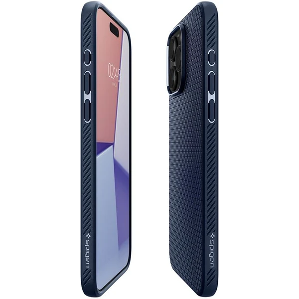 Spigen Liquid Air kryt iPhone 15 Pro Max modrý - Puzdra - Obrázok RBV8000601