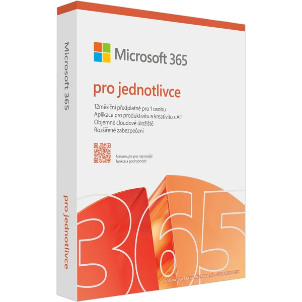 Microsoft 365 pre jednotlivcov 1 rok SK krabicová verzia - Softvér - Obrázok RBZD000P01