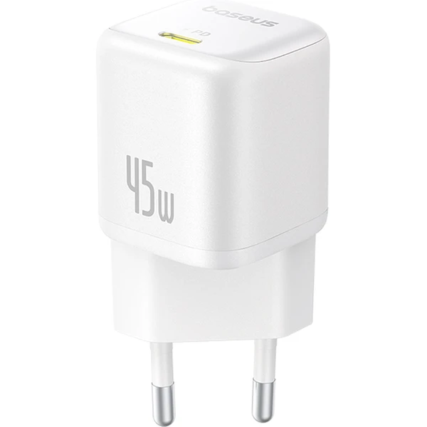 Rýchlonabíjačka do siete Baseus PicoGo GaN 45W USB-C PD biela - Nabíjačky - Obrázok RDGE000L01