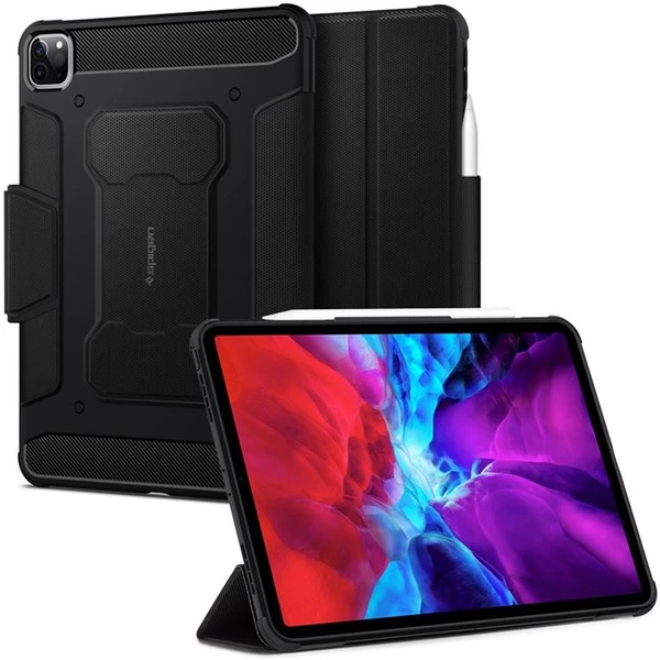 Spigen Rugged Armor Pre púzdro iPad Pro 11" (22/21/20/18) čierne - Puzdra - Hlavný obrázok
