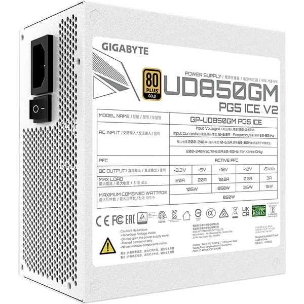 GIGABYTE GP-UD850GM PG5 V2 ICE - Zdroje - Obrázok RDOK000K01