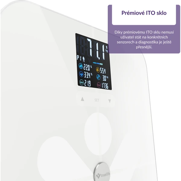 TrueLife FitScale W7 BT múdra váha biela - Inteligentné váhy - Obrázok REE0000N01
