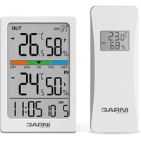 GARNI 155TH bezdrôtový digitálny teplomer s vlhkomerom biely - Meteorologické stanice