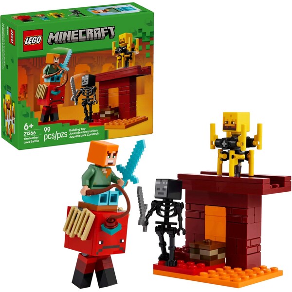 LEGO Minecraft 21266 Lávová bitka v Netheru