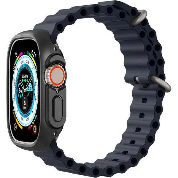 Spigen Thin Fit kryt Apple Watch Ultra 3/2/1 (49mm) čierny - Puzdra - Obrázok RFO0000701