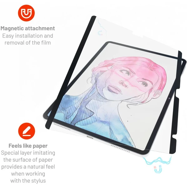 FIXED PaperFilm magnetická fólia na písanie a kreslenie pre iPad 10,9" (2022)/iPad 11" (2025) - Ochranné fólie a sklo - Obrázok RFW1000J01