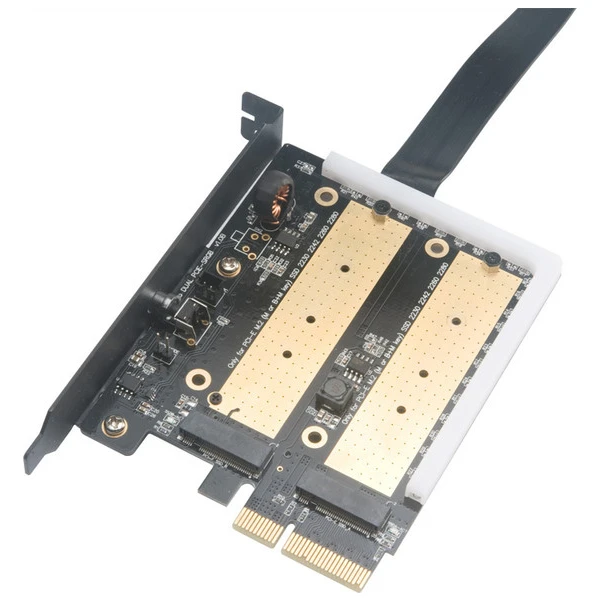 Akasa duálny RGB adaptér M.2 SSD do PCIe x4 (AK-PCCM2P-04) - Radiče - Obrázok RG6X600301