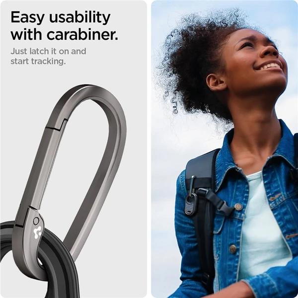Spigen Rugged Armor púzdro Samsung Galaxy Smart Tag 2 2023 čierne - Puzdra - Obrázok RGV3000N01