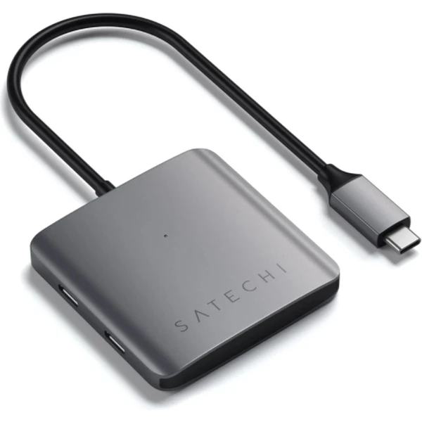 Satechi 4-PORT USB-C Hub (4xUSB-C až 5 Gbps) - vesmírne šedý - USB huby - Obrázok RH6NF00101