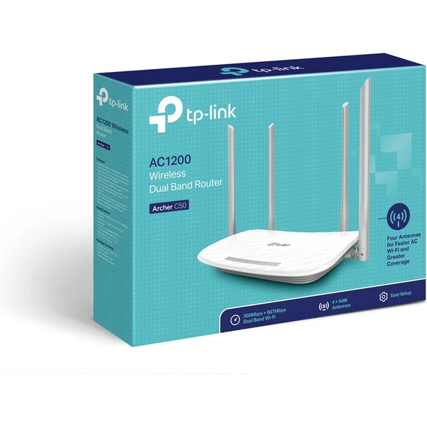 TP-Link Archer C50 Wi-Fi 5 router biely - Wi-Fi routery - Obrázok RHBFF00101