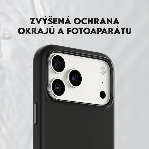 PanzerGlass® CARE Flow kryt s MagSafe Apple iPhone 17 Pro Max čierny - Puzdra - Obrázok RHDH000K01