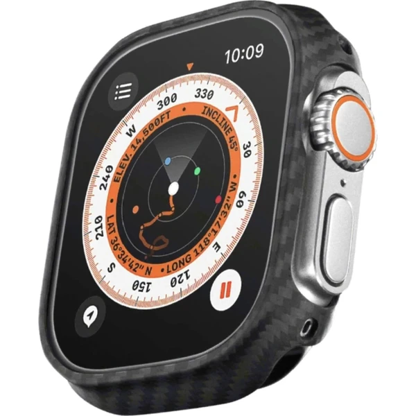 Pitaka Air case ochranný kryt Apple Watch Ultra/Ultra 2 (49 mm) čierny/sivý - Puzdra - Hlavný obrázok