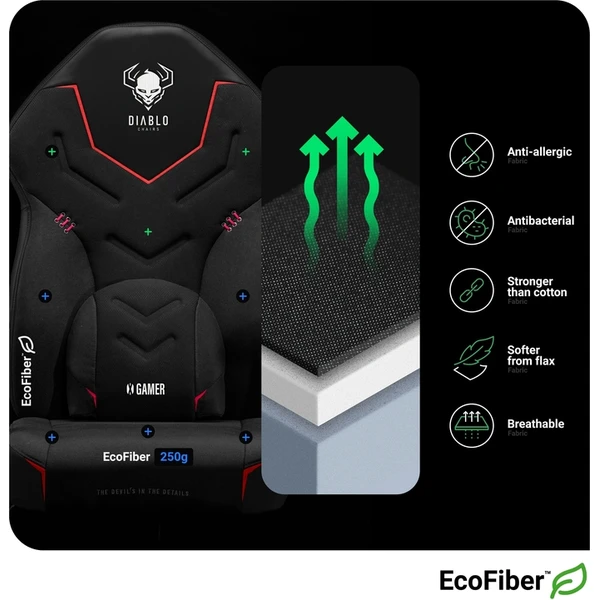 Diablo X-Gamer 2.0 Normal Size hracia stolička čierna - Stoličky - Obrázok RI2G000K01