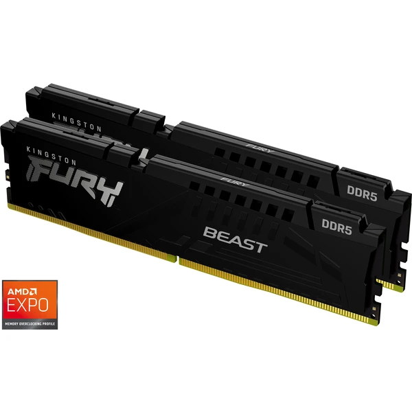 Kingston FURY Beast Black DDR5 32GB 5600MT/s CL36 DIMM (2x16GB) EXPO/XMP - Operačné pamäte - Hlavný obrázok