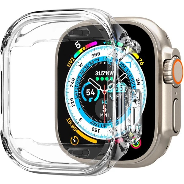 Spigen Ultra Hybrid kryt Apple Watch Ultra 3/2/1 (49mm) číry - Puzdra - Obrázok RIO0000701