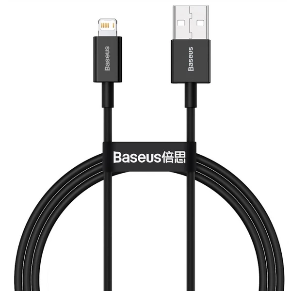 Baseus Superior USB-A/Lightning napájací kábel 1m čierny - Káble a redukcie - Obrázok RIPIF00101