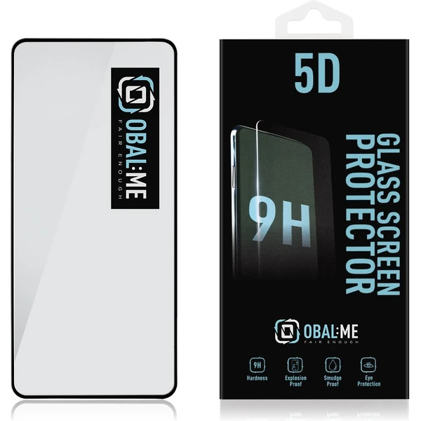 OBAL:ME 5D Tvrdené Sklo pre Xiaomi Redmi Note 13 Pro+ 5G čierne - Ochranné fólie a sklo - Obrázok RIX3000P01