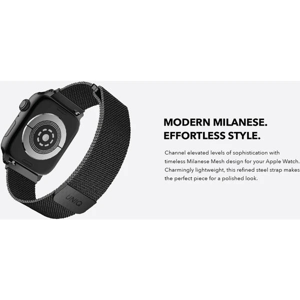 UNIQ Dante oceľový remienok Apple Watch 42/41/40/38mm Rose ružovo zlatý - Remienky - Obrázok RIZ4000301