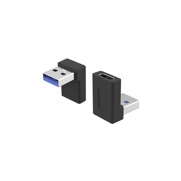 PremiumCord USB-C/USB-A redukcia so zahnutým konektorom čierna - Káble a redukcie - Hlavný obrázok