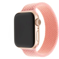 FIXED prevliekací nylonový remienok Apple Watch 42/44/45mm L ružový - Remienky