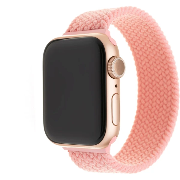 FIXED prevliekací nylonový remienok Apple Watch 42/44/45mm L ružový - Remienky - Hlavný obrázok