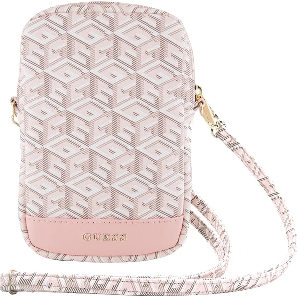 Guess PU G Cube Wallet Phone Bag Zipper ružový - Popruhy a crossbody - Hlavný obrázok
