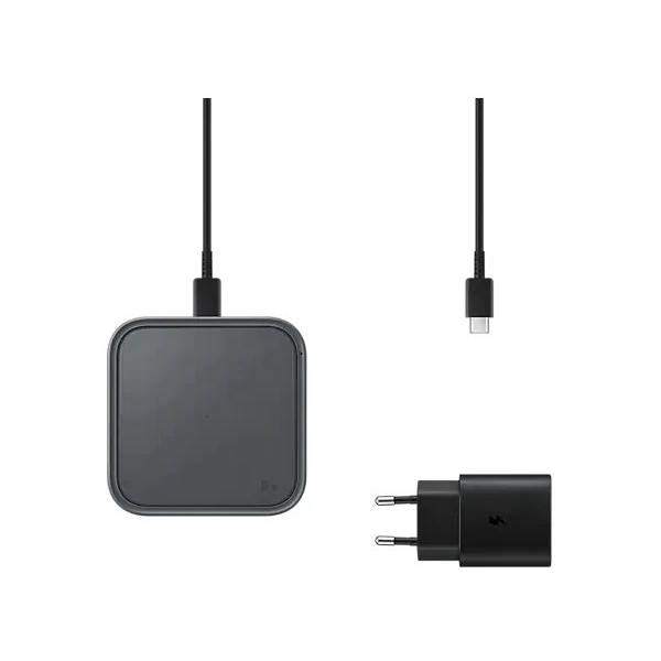 Samsung bezdrôtová nabíjacia podložka s adaptérom 15W (EP-P2400TBE) čierna - Nabíjačky - Obrázok RL38100501