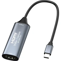 PremiumCord HDMI capture/grabber USB-C sivý - Záznamové zariadenia