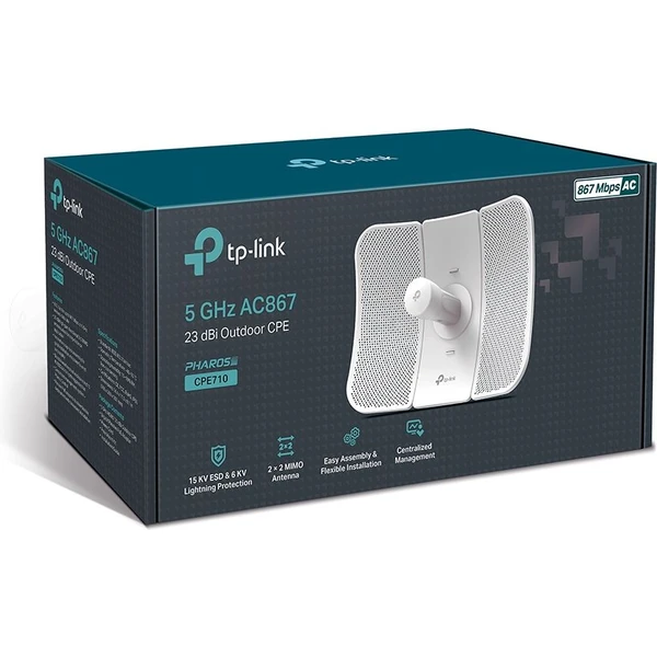 TP-Link CPE710 vonkajší prístupový bod biely - Access pointy - Obrázok RLISF00101