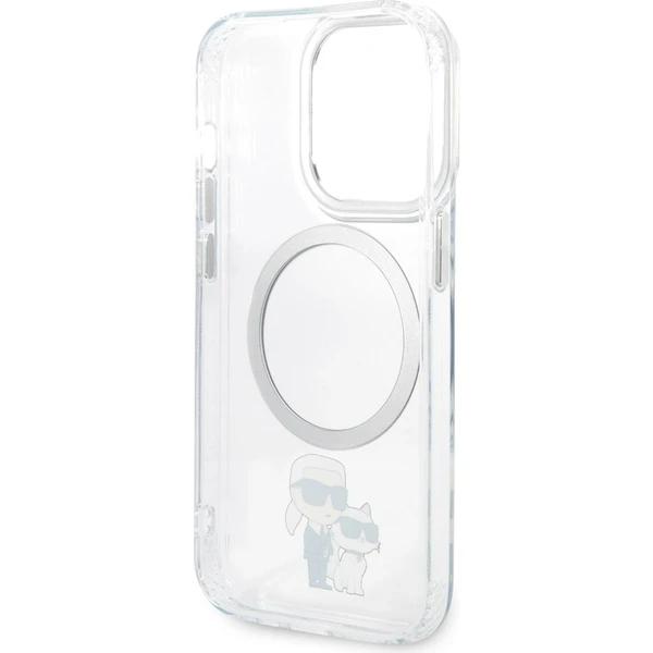Karl Lagerfeld MagSafe IML Karl a Choupette NFT kryt iPhone 14 Pro Max číry - Puzdra - Obrázok RLZK300401