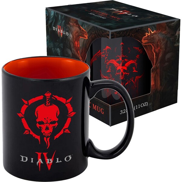 Keramický hrnček Diablo IV - Necromancer Sigil 330 ml (darčekové balenie)