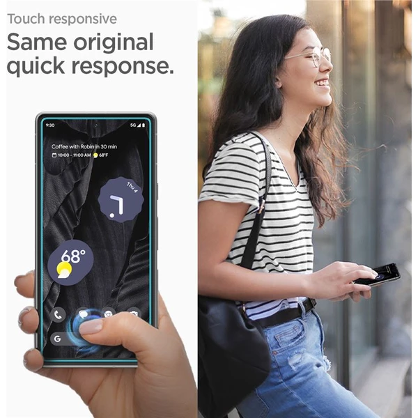 Spigen Glass AlignMaster 2 Pack tvrdené sklo pre Google Pixel 7a číre - Ochranné fólie a sklo - Obrázok RMV1000701