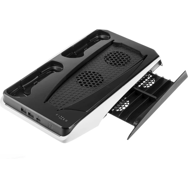 FIXED nabíjacia stanica s chladením pre PlayStation 5 a DualSense čierna - Dokovacie stanice - Obrázok RN1A700301