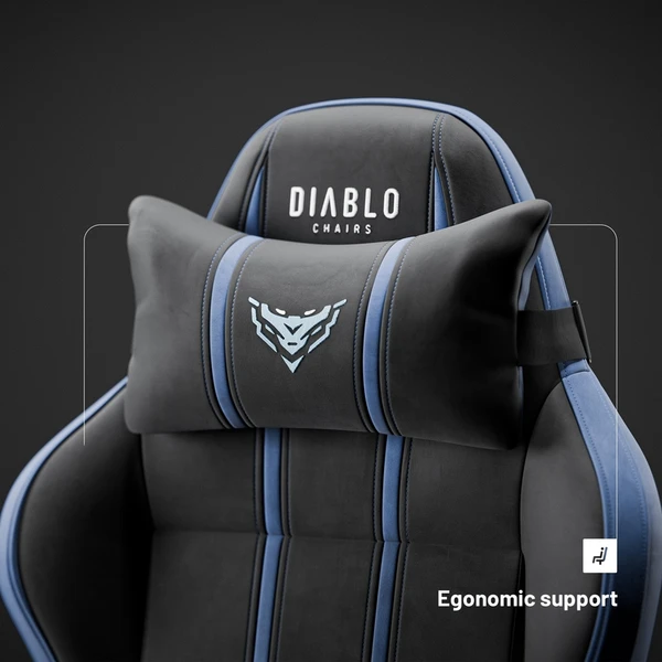 Diablo X-One 2.0 Normal Size herná stolička látková nočne modrá - Stoličky - Obrázok RN2G000K01