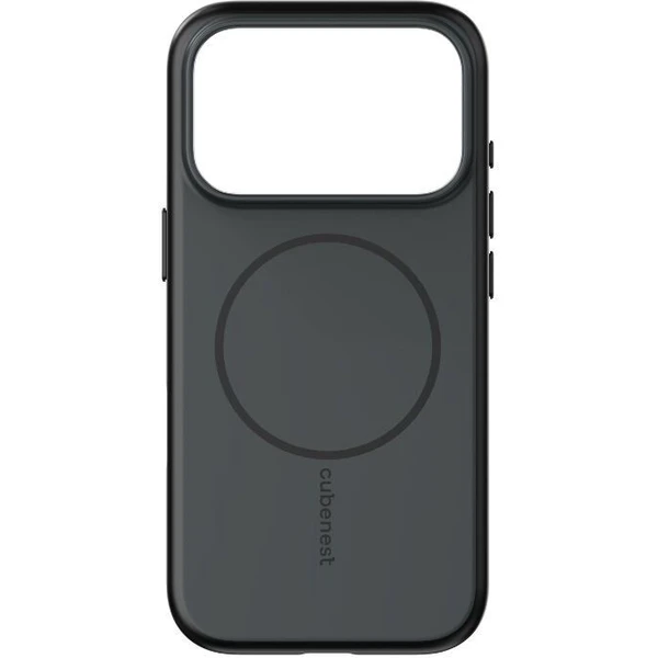 Cubenest Matte MagSafe kryt iPhone 17 Pro čierny - Puzdra - Obrázok RPBK000K01