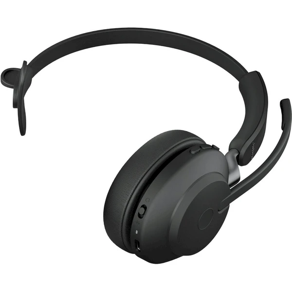 Jabra Evolve2 65 Link380/390a UC Mono slúchadlá so stojanom čierna - Slúchadlá - Obrázok RQ4J000K01
