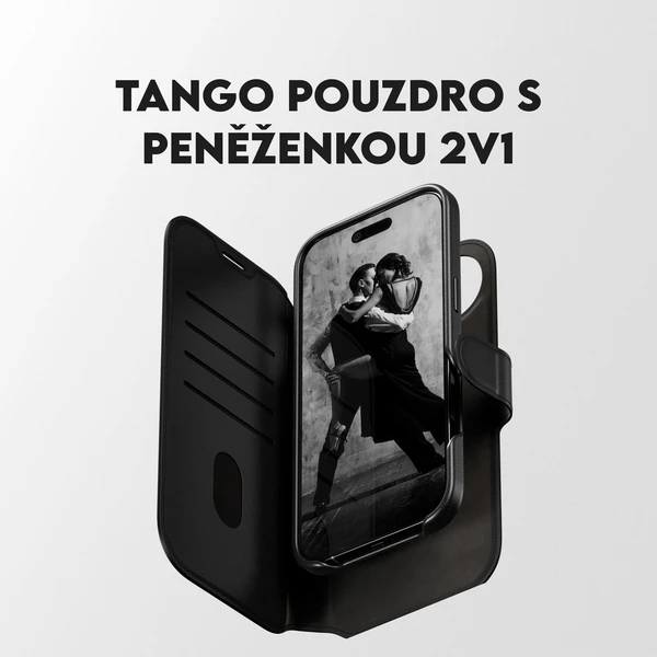 PanzerGlass® CARE Tango 2v1 Wallet púzdro s MagSafe Apple iPhone Air čierne - Puzdra - Obrázok RQDH000K01