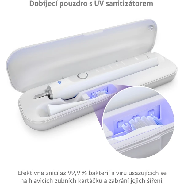 TrueLife SonicBrush Clean70 UV sonická kefka biela - Zubné kefky - Obrázok RQUL000K01