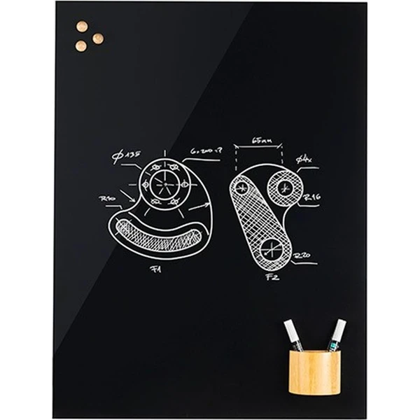 Rocada 6702-15 sklenená magnetická tabuľa čierna - Magnetické tabule - Obrázok RRMN000K01