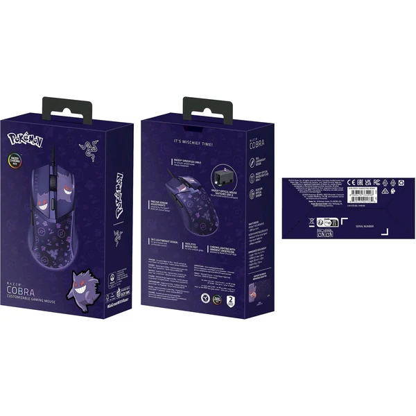 Razer Cobra Pokémon Gengar Starters Ed. herná myš - Myši - Obrázok RS4K000K01