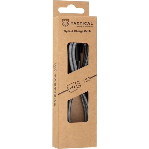 Tactical Fast Rope Aramid Cable USB-C/USB-C (100W 20V/5A) 1m šedý - Káble - Obrázok RT8Z000501