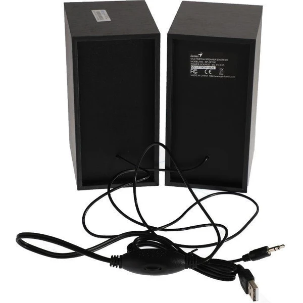 Genius SP-HF180 drevené reproduktory 2.0 čierne - Reproduktory - Obrázok RTMK300401