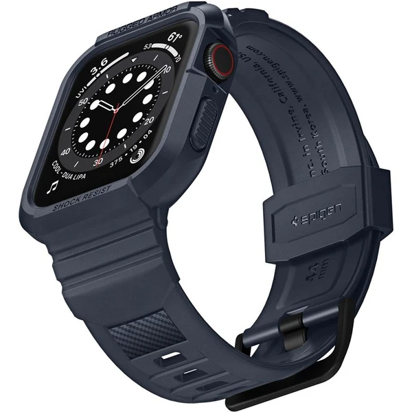 Spigen Rugged Armor Pro remienok s puzdrom Apple Watch 44/45mm sivý - Remienky - Hlavný obrázok