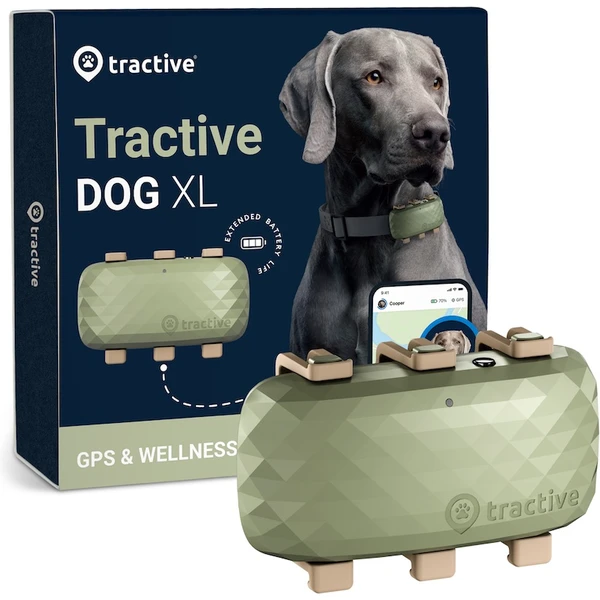 Tractive GPS DOG XL tracker polohy a aktivity pre psov zelený - GPS Moduly  - Hlavný obrázok