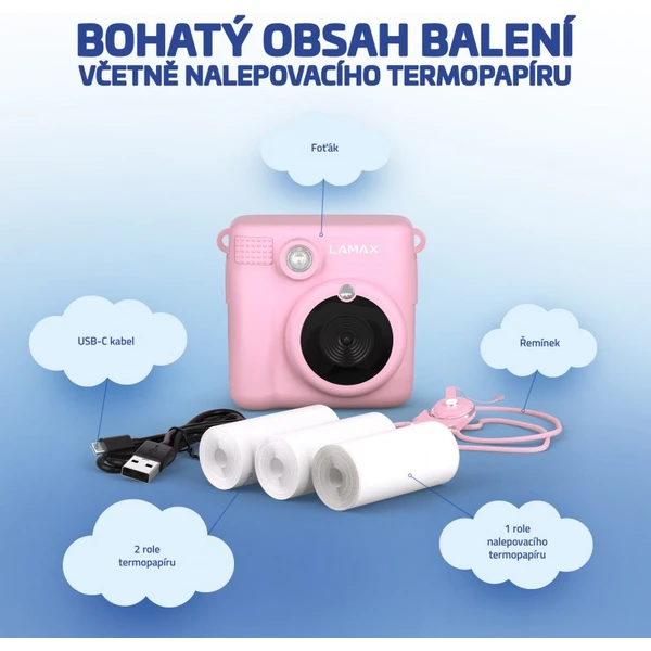 LAMAX InstaKid1 Pink - Fotoaparáty - Obrázok RUO0000L01