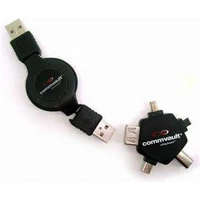 PremiumCord USB-A 5v1 redukcia čierna - Káble a redukcie